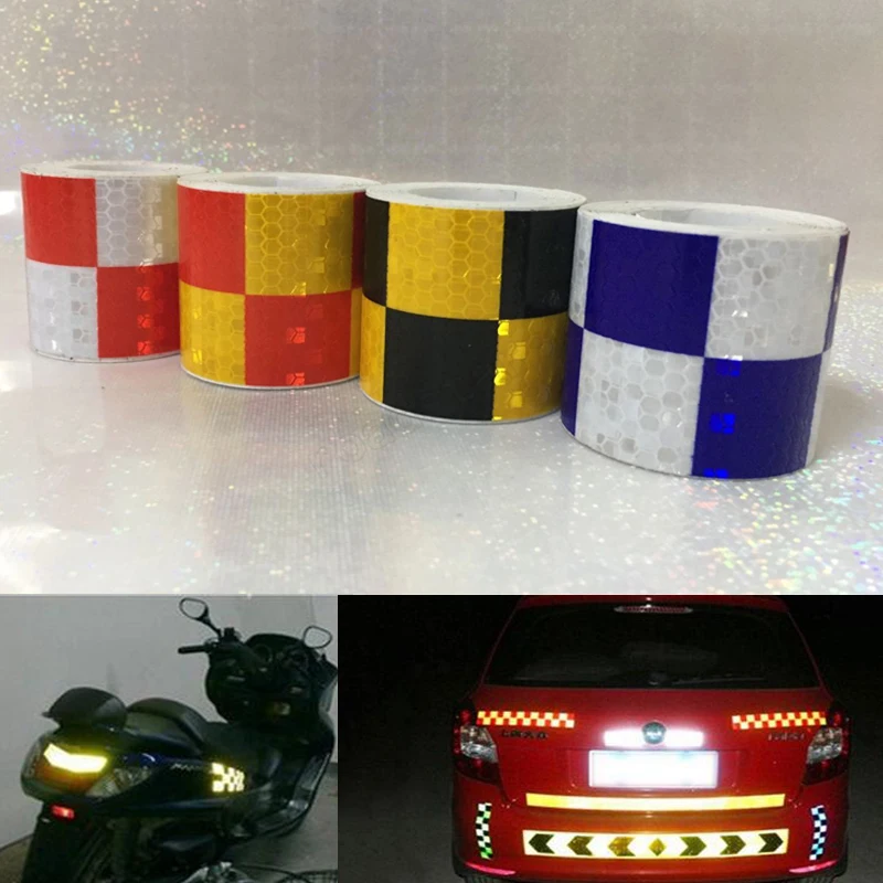 5cm X 3m Shining Reflective Warning Tape for Car