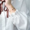 MloveAcc – Bracelet en argent véritable pour femme et fille, chaîne en or Rose 925, breloques grenat, perles, bijoux cadeau ► Photo 2/5