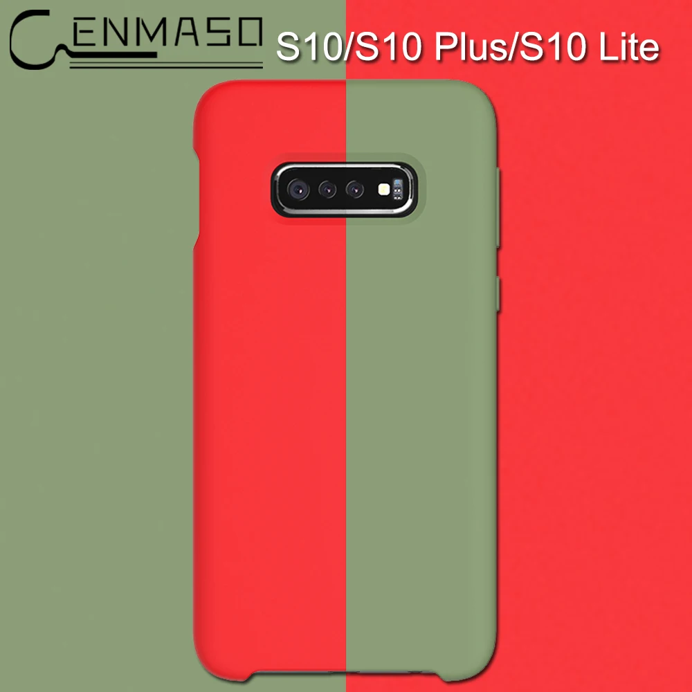 

For Samsung Galaxy S10 Lite back case For Samsung S10 liquid Silicon Phone cases For Galaxy S10 Plus matte Protective funda capa