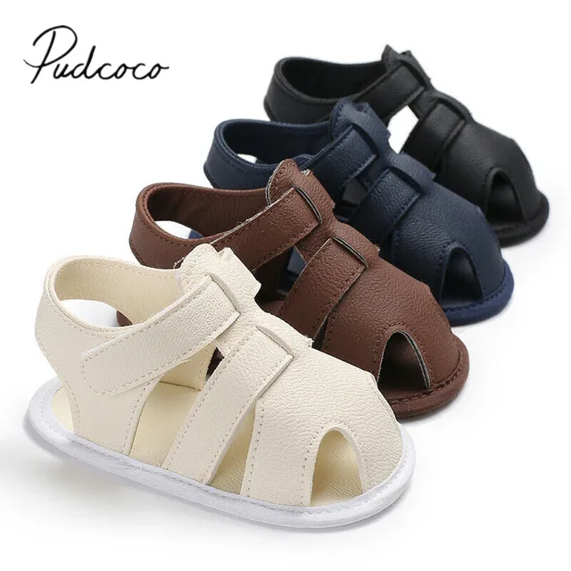 2019 Baby First Walkers Baby 0-18 months Boy Girl Slippers Toddler Kids Nursery School Summer New Leather Shoes 1