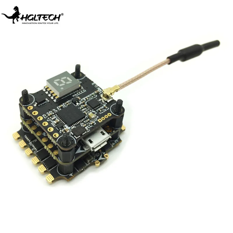 

20x20mm HGLRC F438-TX20 V2 Flytower Micro F4 Flight Controller & 33A BL_S ESC & 25/100/200/350mW VTX FPV Drone Parts VS Holybro