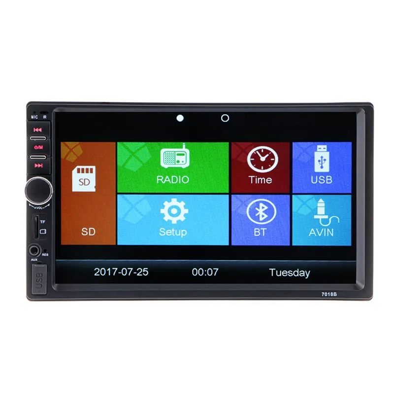 Автомобильный мультимедийный плеер 2 Din 7 дюймов HD Bluetooth авто стерео радио FM MP3 MP4 MP5
