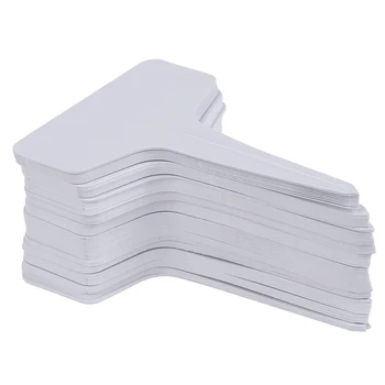 

100pcs white Garden Labels gardening plant classification sorting sign tag ticket plastic writing plate board Plug in card
