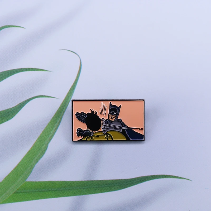 

Batman lapel pin Adam West battle badge DC Comics superhero fans addition pop accessory