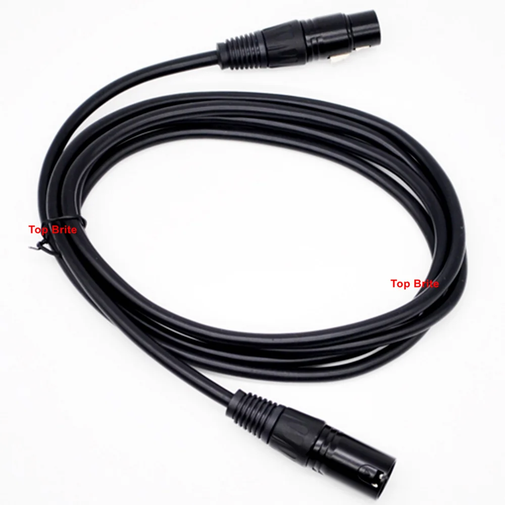 Аудиокабель 3PIN XLR штекер гнездо 2 метра в длину кабель DMX для сценического