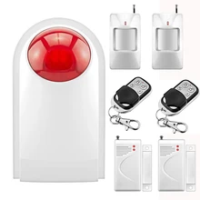 120дБ 433 МГц домашняя охранная сигнализация с детектором датчик комплект для домашней безопасности простая настройка