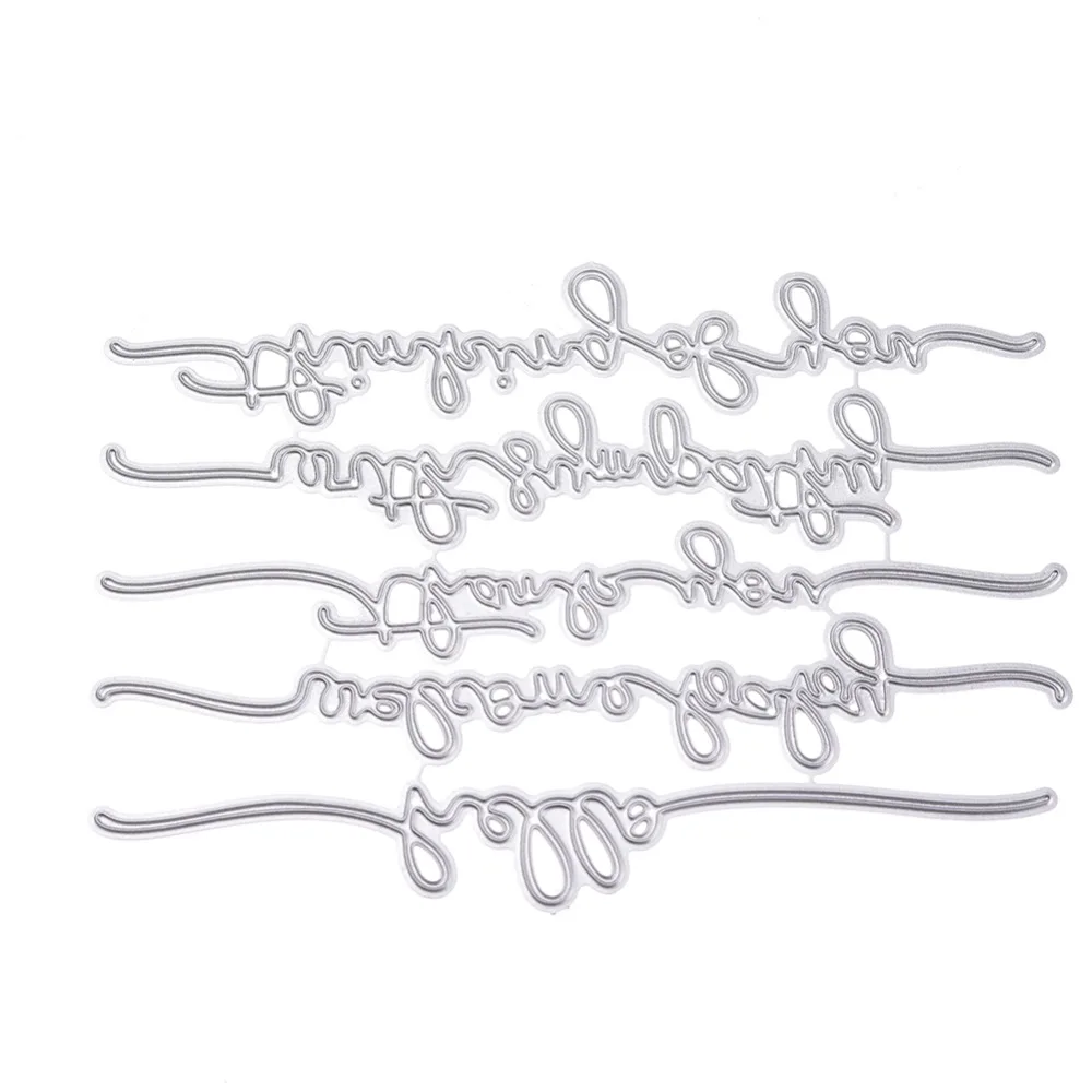 Creative Word Cutting Dies Stencil Diy Scrapbooking Embossing Album