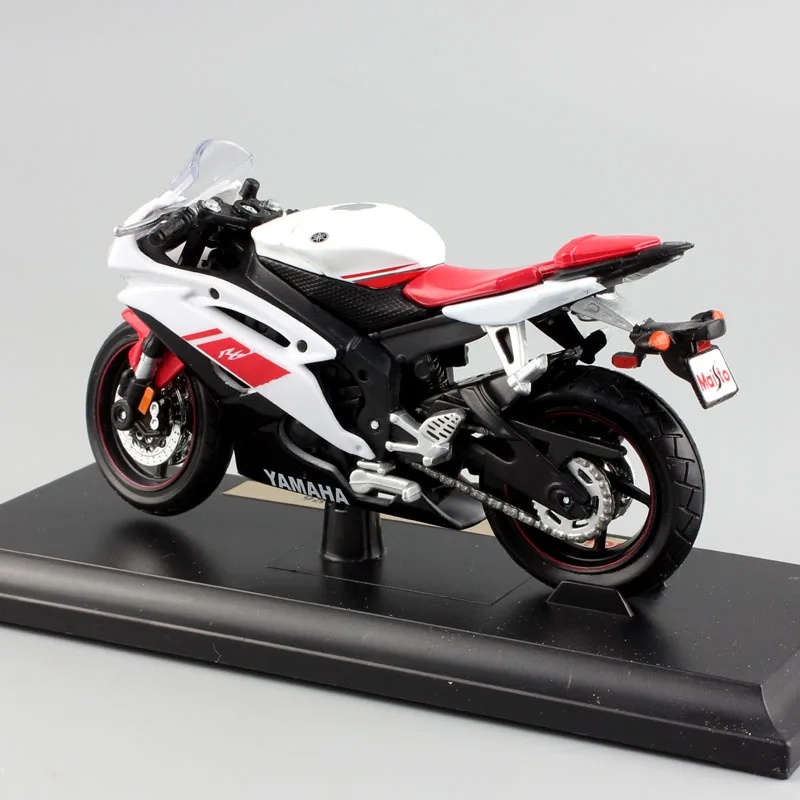 Бренд 1/18 масштаб детский YAMAHA YZF-R6 moto rcycle Супер спортивный гоночный Металлический Литой велосипед Модель автомобиля двигатель игрушка мото автомобиль в коробке