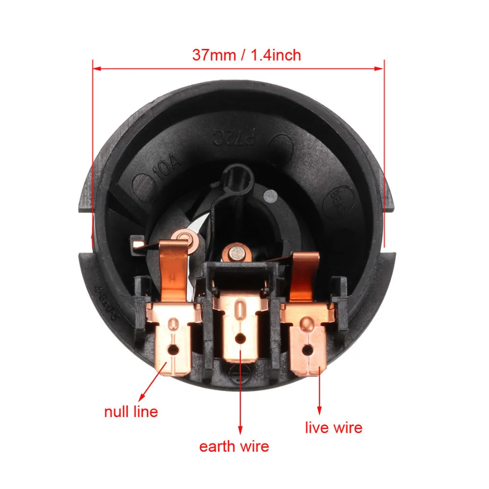 

Uxcell 2Pcs/lot Kettle Thermostats 125 Celsius Degree Temperature Control 3 Pin Terminals Tip Top Base Socket 13A 250V N.C