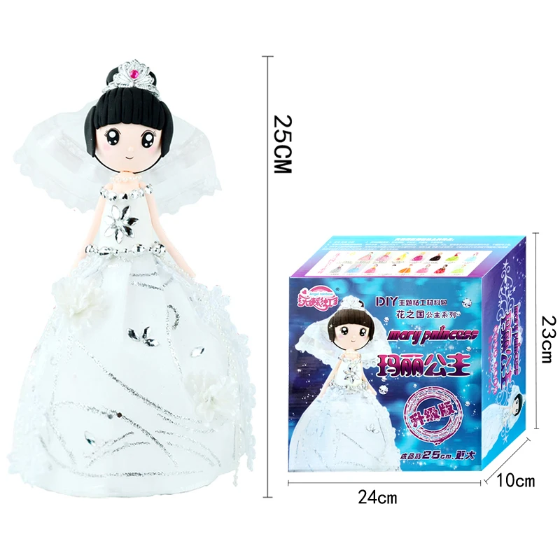 Kit Slime DIY Slime Supplies Clay Western Princess Dolls With Glue And Silk Dress Colorful Clay Handmade Christmas Gift For Girl Kit Slime DIY Slime Supplies Clay Western Princess Dolls With Glue And Silk Dress Colorful Clay Handmade Christmas Gift For Girl