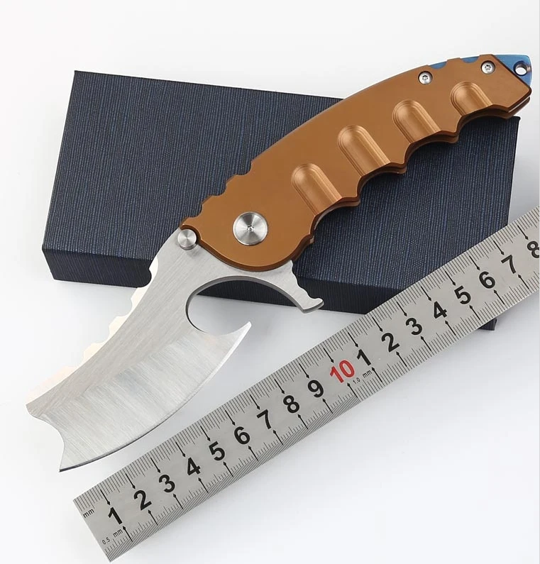 Vellance Quality Ball Bearing Folding Knife Steel Handle D2 Blade
