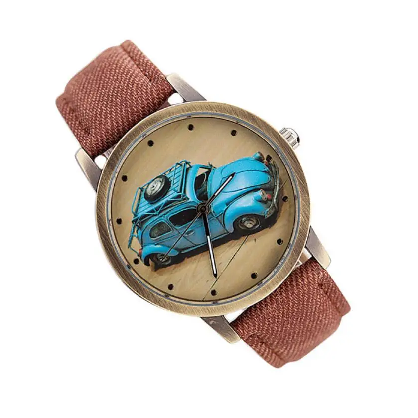Простой деним твил ремешок для женщин мужчин часы Роскошные Кварцевые наручные часы браслет Relogio Feminino Masculino подарок для влюбленных# D
