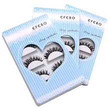 15 пар EFERO, натуральные длинные накладные ресницы, макияж, ручная работа, толстые накладные ресницы, инструменты для наращивания, крест, искусственные ресницы, натуральные ресницы