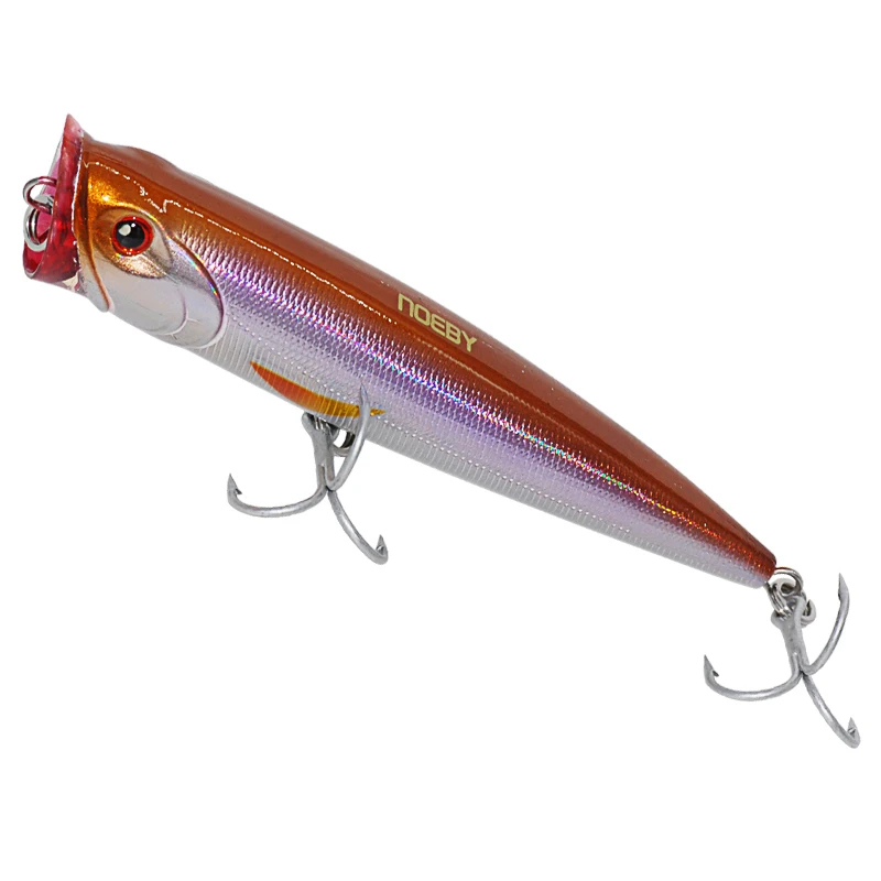 Señuelos de Pesca NOEBY Popper 140mm/40g Topwater Hard Bait Francia VMC Para Pesca Leurre Dur Peche Iscas Artificial Wobber