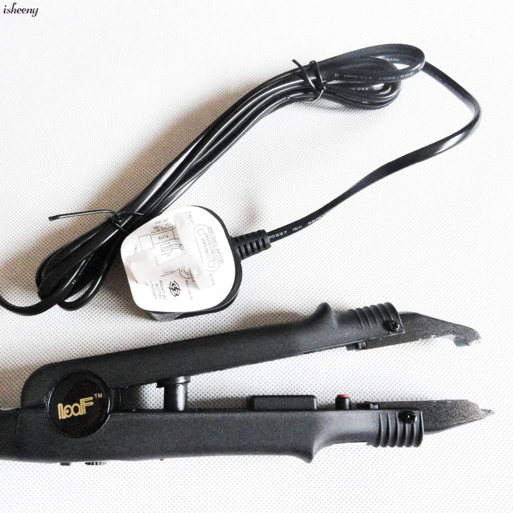 Loof 611 Black Hot Fusion Hair Extensions Iron Connectors Prefessional Control temperature Accessories For Hair Salon Style