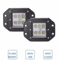 18 ワット LED ワークライト 12 ボルト 24 ボルト 4 × 4 オフロードフラッシュマウントトレーラートラック ATV 車のピックアップトラクター Suv 車のバンパーリアフォグ駐車ランプ
