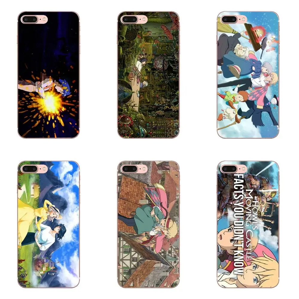 

Miyazaki Characters Howl Moving Castle For Xiaomi Redmi Mi Note 7 8 9 SE Pro Lite Go Play Transparent TPU Phone Case Cover