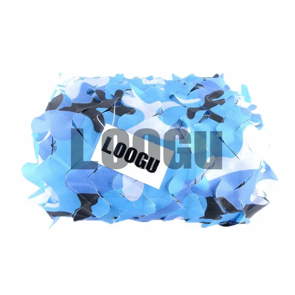 

LOOGU EM 3M*3.5M Blue Camo Net Ocean Camouflage Netting Decoration Blue Camouflage Net Sunshade Blue Camo Netting