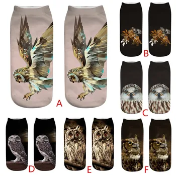 

Socks Owl Cute Casual Work Business Cotton Socks 3D Printing Medium Sports Socks Comfortable Socks ping Jan30