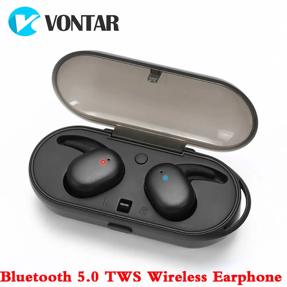 

TOUCH TWO Bluetooth 5.0 TWS Mini Wireless Ear buds Sweat proof Twins Earphone With Battery Case Hands Free