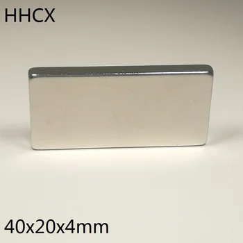 

2pcs/lot Magnet 40x20x4 N38 Strong Square NdFeB Rare Earth Magnet 40*20*4 Neodymium Magnets 40 x 20 x 4