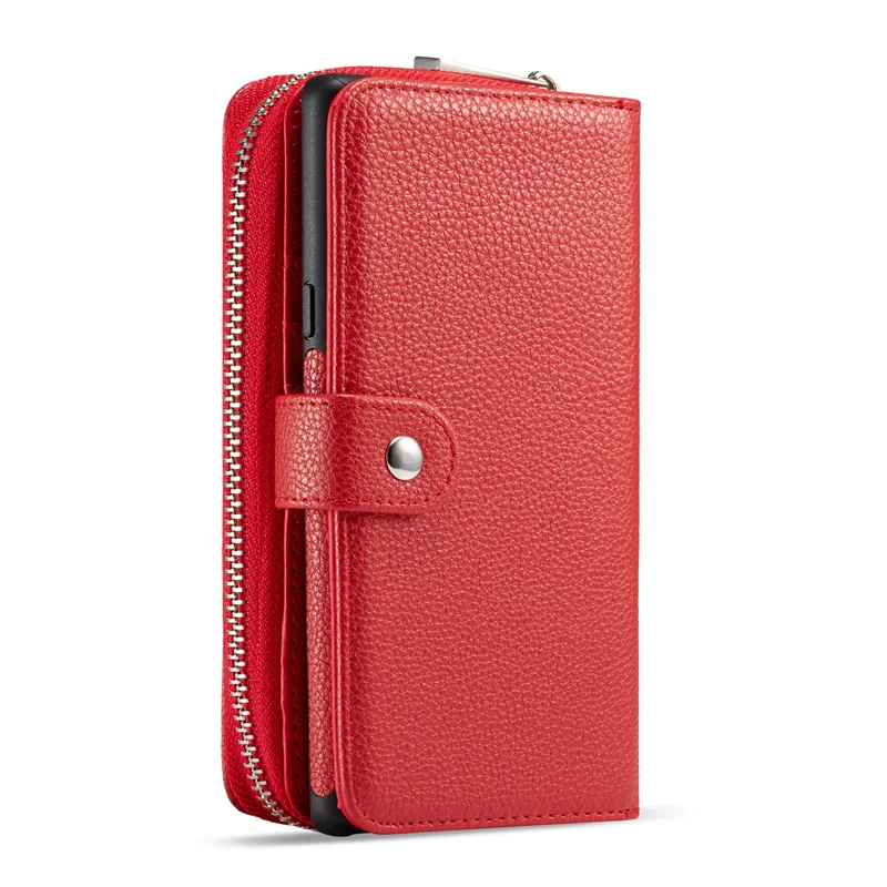 Роскошный кожаный чехол-кошелек на молнии для samsung Galaxy S9 S9 Plus, Магнитный чехол для телефона, Женская сумочка, отделения для карт, фоторамка