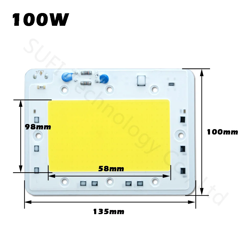 LED COB Chip 50W 100W 150W LED Lamp Bulb AC220V 110V Light Chips Smart IC Warm White For DIY 50 100 150 W Spotlight Floodlight 300w led flood light Floodlights