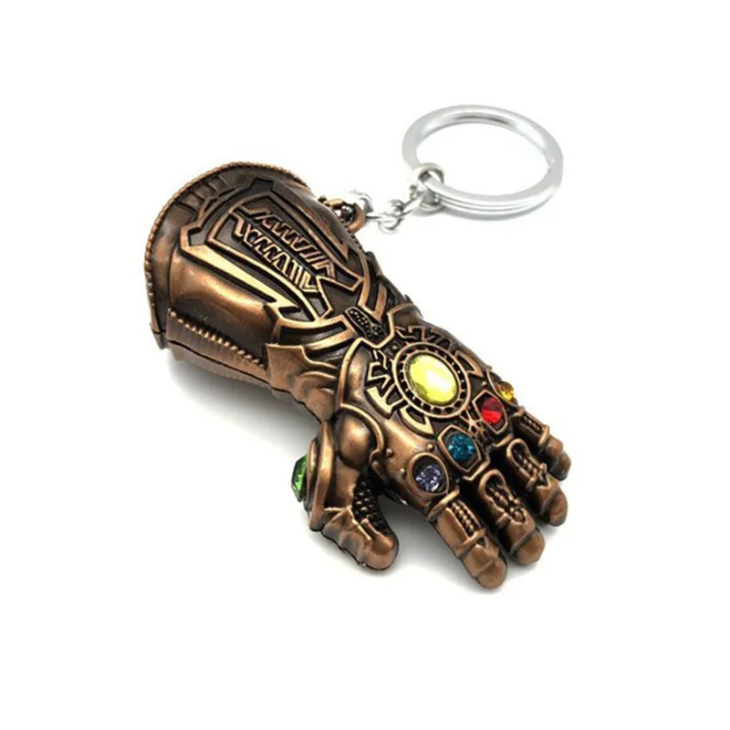 Мстители 4 завершающей Бесконечность перчатку брелок танос цепочка для ключей Косплэй Опора аксессуары металлическое кольцо для ключей