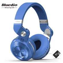 Bluedio T2+(турбина 2 апгрейд ) инновационный завёрнутый внутрь дизайн, Bluetooth беспроводные наушники с встроенным микрофоном, bluetooth 4.1, карт SD(32G)&FM, стереопроигрывание, большая совместимость,HiFi наушники