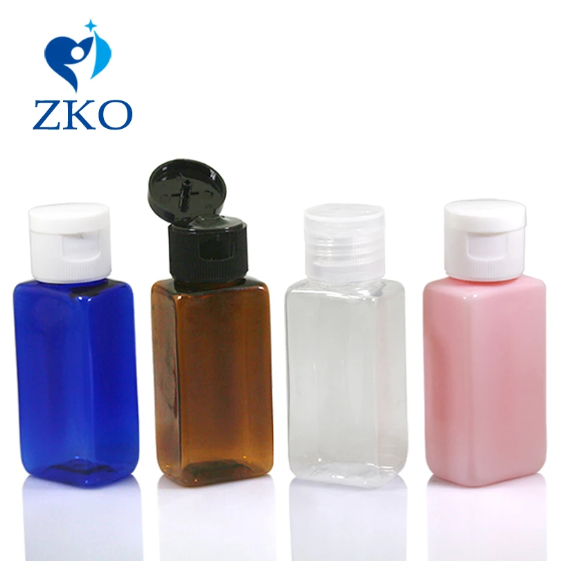 

Hot-selling high-end low-cost travel 1pcs 30ml empty plastic square shape bottle Flip Top Cap For Cosmetic Bottle free shipping