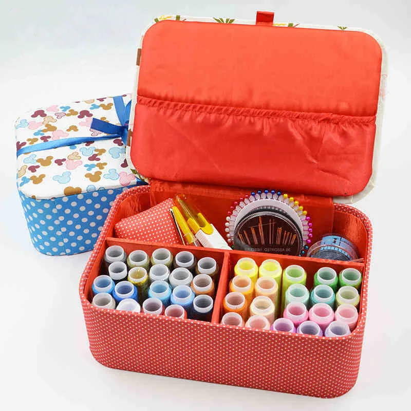 2017 New Hot DIY Handwork Tool Sewing Box With 39 Color Sewing Set DIY