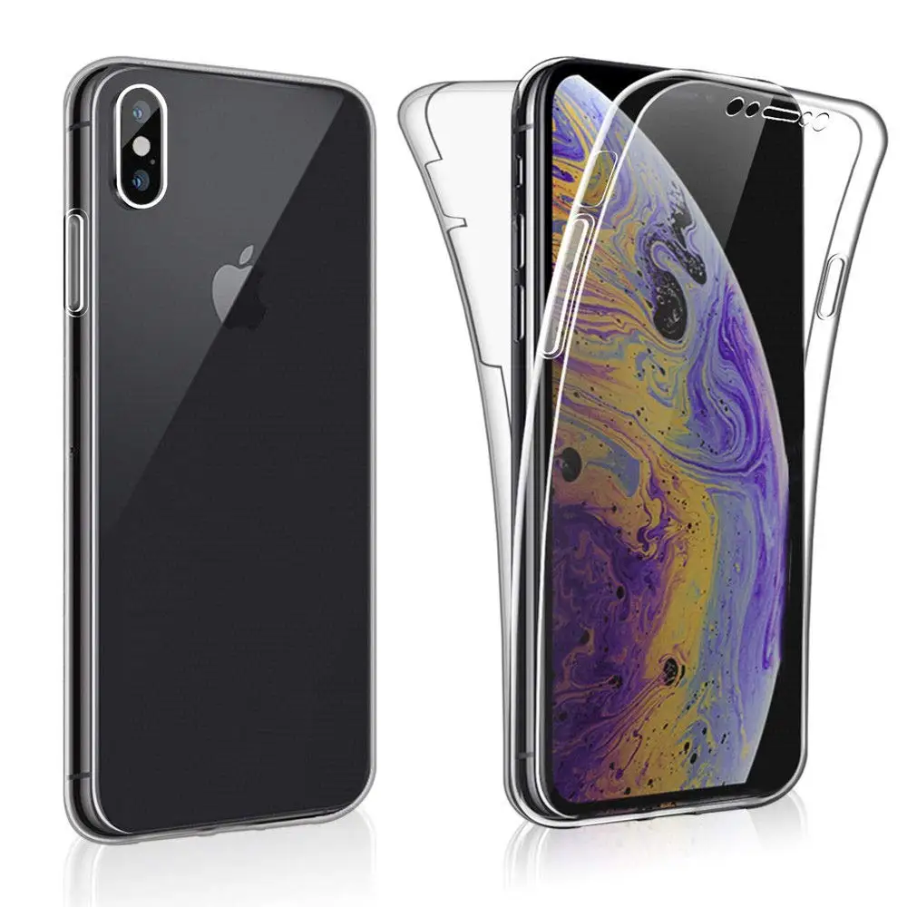 360 Degree Soft TPU Front & Back Full Body Clear Soft TPU Case Cover For iPhone  (6)
