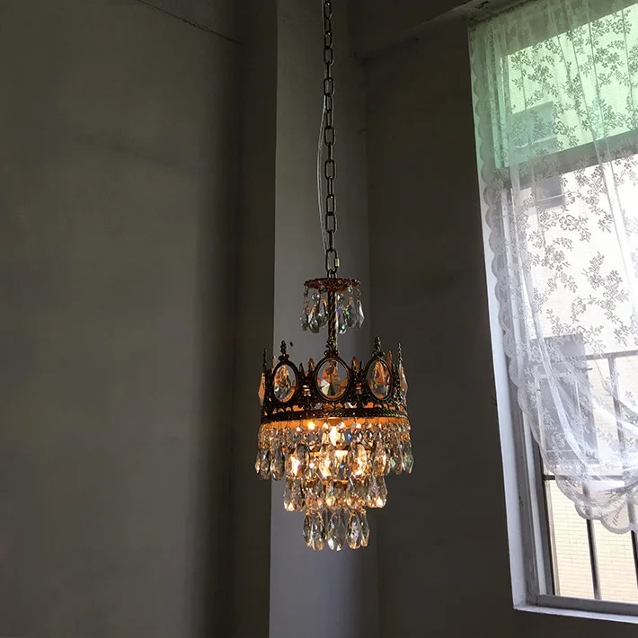 Copper Loft Industrial Lamp Pendant Lights Vintage Light Fixtures Nordic Lamps Bedroom Hanglamp Home Lighting Crystal Hanglampen