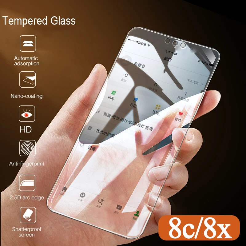 

protective glass for huawei honor 8x tempered glass safety 8c honoer on screenprotect x8 c8 huwei hono film saver 8 x c original