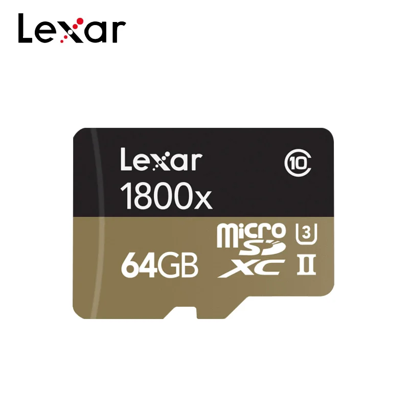 Lexar Micro SD карта 64 Гб Карта памяти SDHC SDXC карта 32 Гб 1800x U3 C10 профессиональная UHS-II карта для Gopro