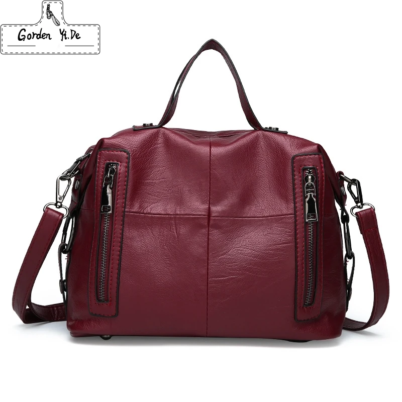 

New Year's Gift Crossbody Bags For Women Messenger Bags 2019 Vintage Leather Bags Handbags Women Famous Brand Shoulder Sac Femme