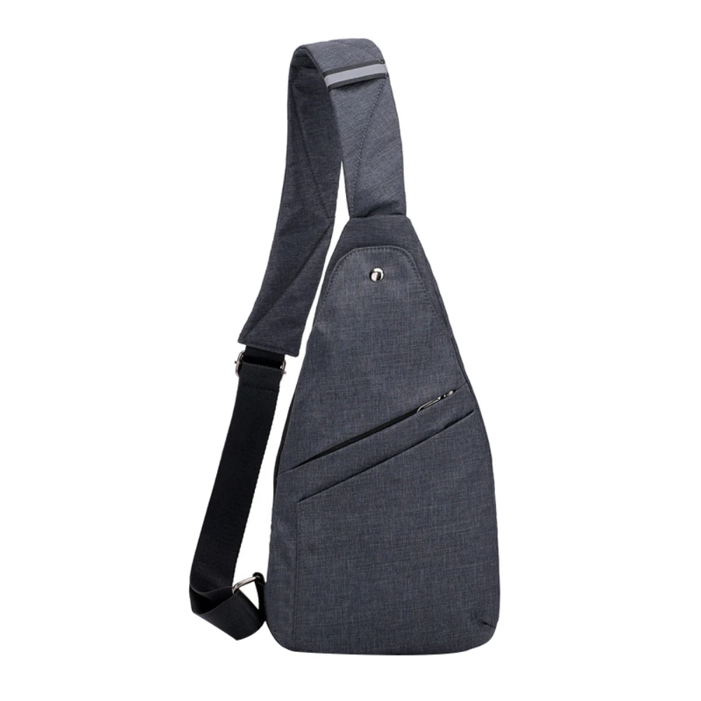 USB شحن الرجال حبال Crossbody حقيبة مكافحة سرقة الصدر حقيبة ساعي المدرسة الصيف متعددة جيوب رحلة قصيرة حقيبة كتف الرجال