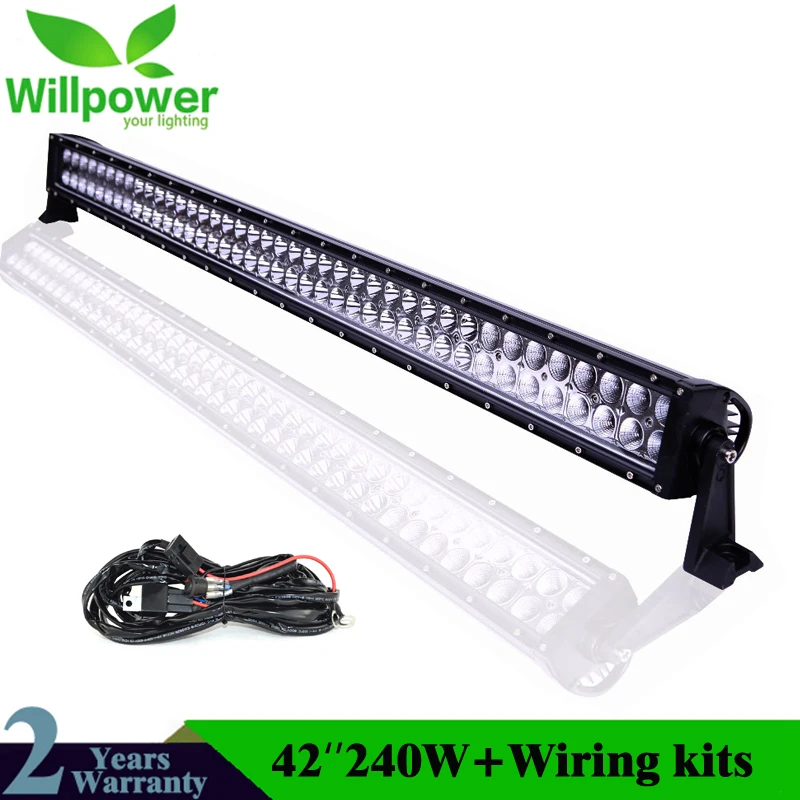 Cheap 6000K-6500K combo beam dual rows waterproof 42 inch 240W off road 4x4 car led driving light bar 12v 24v Cheap 6000K-6500K combo beam dual rows waterproof 42 inch 240W off road 4x4 car led driving light bar 12v 24v