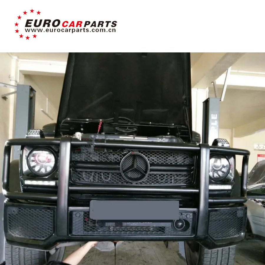 G63 stainless steel front bumper guard running board brush guard Black
