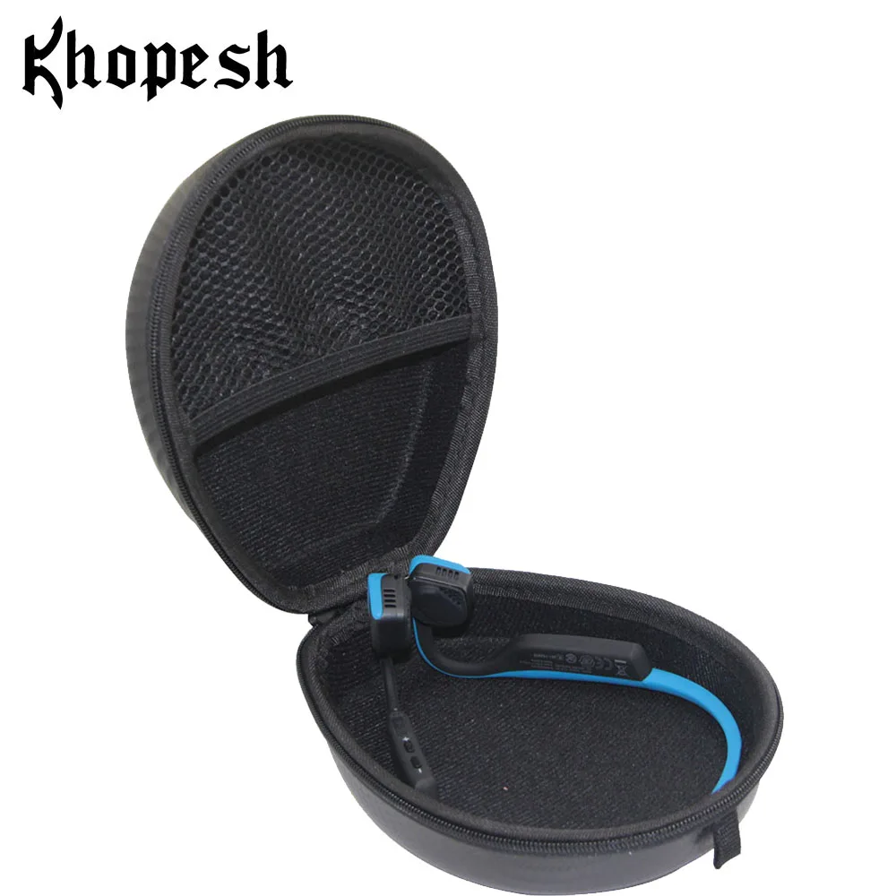 Чехол для хранения наушников Khopesh для Aftershokz Bluez 2 Bluez 2S AS600 AS500 TREKZ AIR, чехол для хранения наушников, сумка - Цвет: Storage Pouch