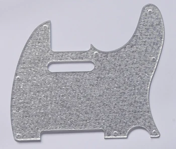 

Silver Sparkle Tele Guitar Single Coil Scratch Plate Pickguard fits Telecaster