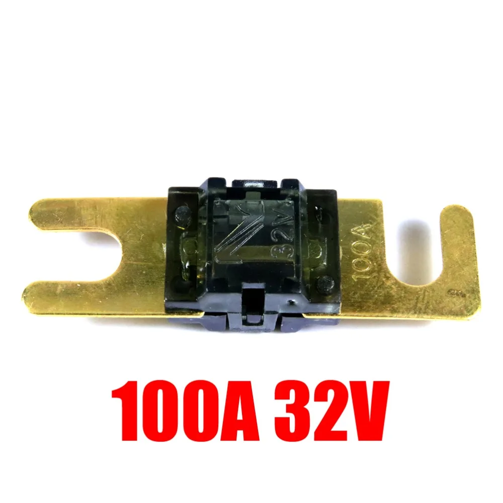 

Gold Plated ANL Stud Car Fuse 100A/32V Mini Car Stereo Audio ANL AFS Fuse