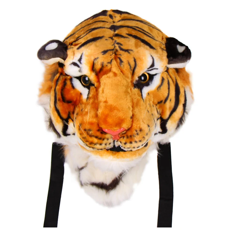 

New Unisex Animal Style Lifelike 3D Tiger Head Bag Knapsack Backpack Womens Men
