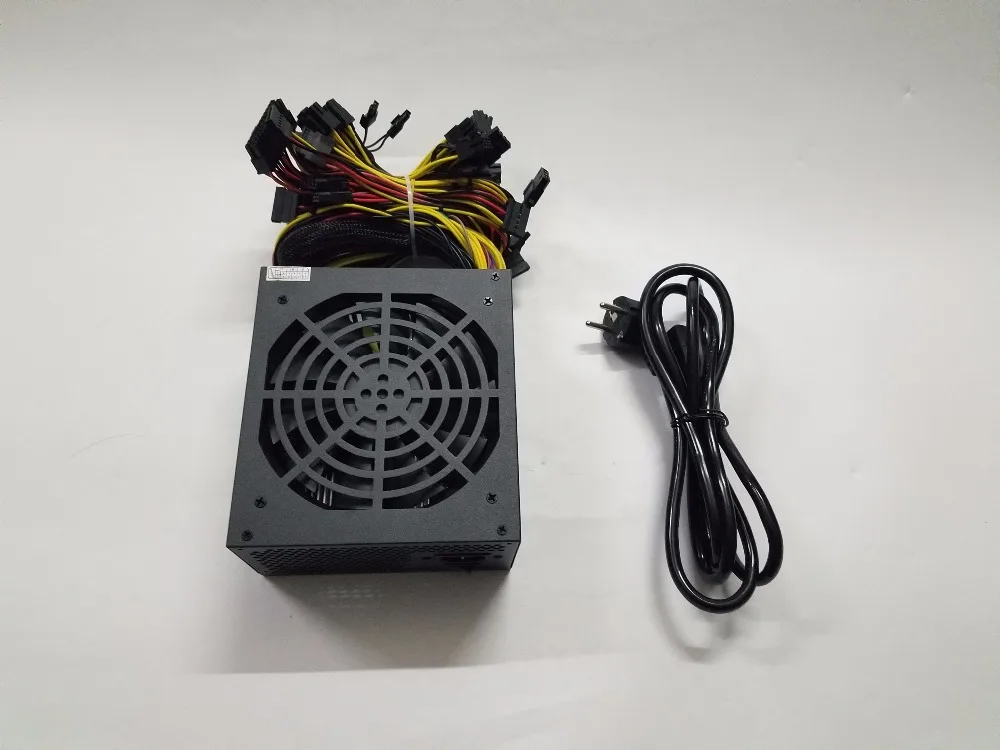 Блок питания YUNHUI ETH ZCASH MINER Gold POWER 1600 Вт (с кабелем) miner для R9 380 RX 470 RX480 6 GPU карт |