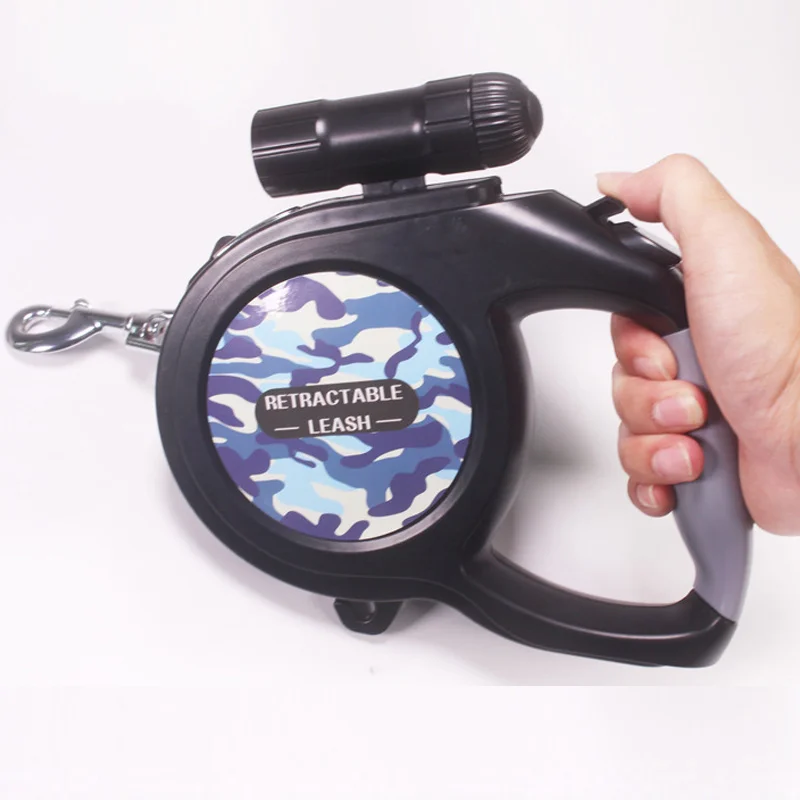 

Hot Dog Leash Automatic Retractable Leash with Light for Large Medium Dogs 5/8m Pet Accessories LFD