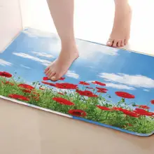 Цветочный стиль коврик для ванной комнаты, смешной Противоскользящий коврик для ванной, занавески для душа s аксессуары, соответствующие вашей душевой занавеске