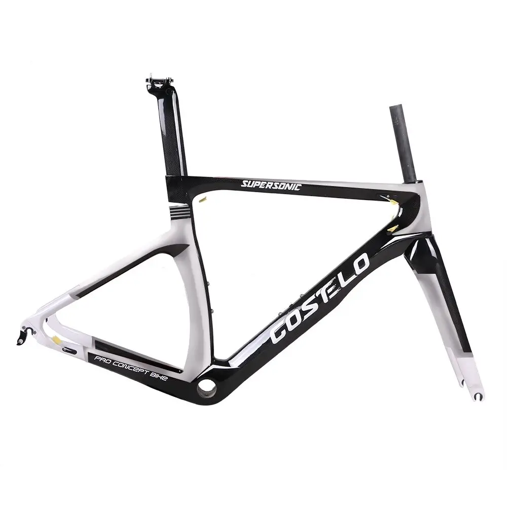 Sale COSTELO NK1K full carbon road bike frame,fork headset clamp seatpost T1000 Carbon Road bicycle Frame free shipping 3