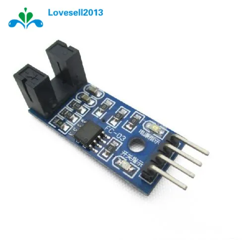 

Slot Type IR Optocoupler Speed Sensor Module LM393 for Arduino