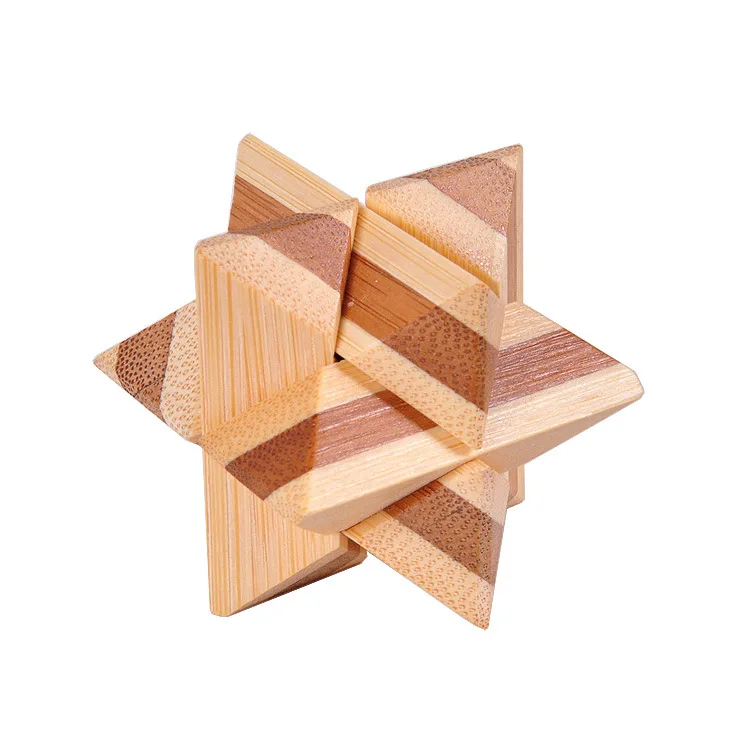 Дизайн IQ Головоломка Деревянный блокировка заусенцев 3D деревянные пазлы игра игрушка интеллектуальное обучение Развивающие для взрослых детей - Цвет: 5