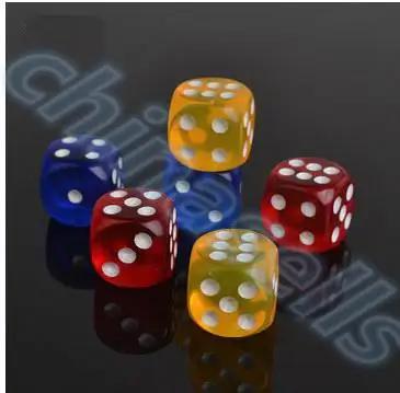 800 шт. прозрачный фишки для покера кости 14 мм шесть Двусторонняя Spot Fun настольная игра в кости D & D ролевые игры вечерние кости азартные игры